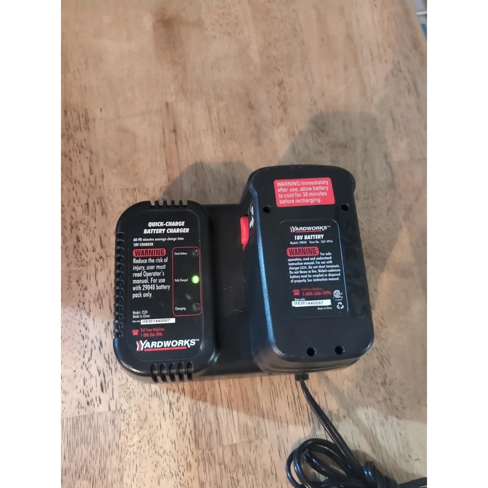 Yardworks 18v Battery And Charger